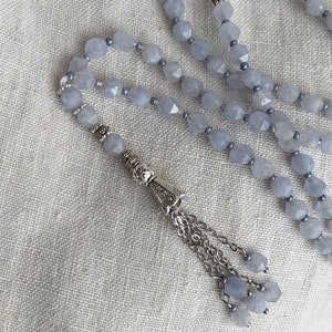 Faceted gemstone tasbih, prayer beads