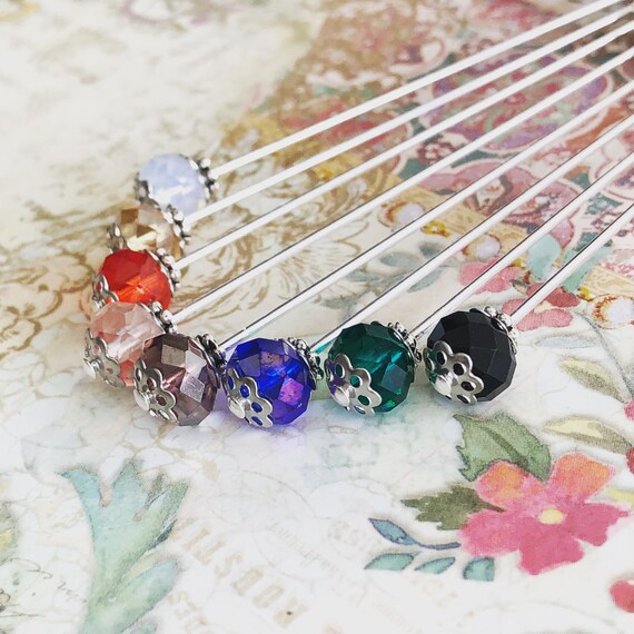 Crystal Hijab pins/Hat Pins, Brooches, Lapel Pins, Scarf Pins.
