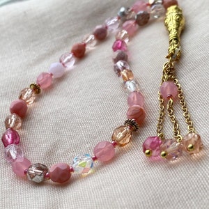 Czech crystal tasbih.