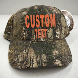 Gorra de camuflaje Gorra bordada personalizada Gorra de camuflaje de roble musgoso de árbol real Gorra de caza de camuflaje personalizada Gorra con texto personalizado Gorra de concierto de música country