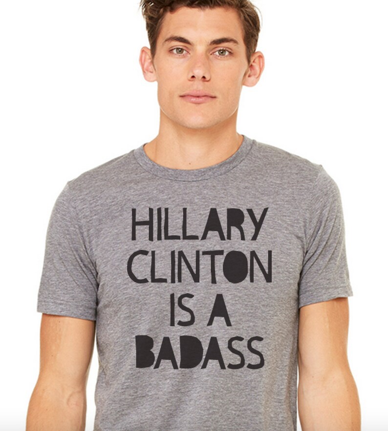Katy Perry Hillary Clinton is a Badass shirt Hillary Clinton shirt Hillary Rodham Clinton tshirts Not Trump Though RUN HRC image 5