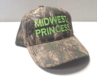 Midwest Princess camo embroidered hat Camouflage hat Custom Personalized camo hat embroidery