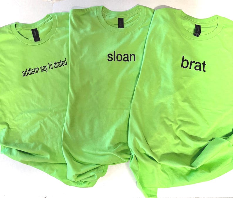 brat custom shirt brat summer t-shirt brat shirt custom summer brat shirt brat summer shirt custom green shirt customs shirts image 1
