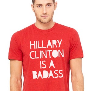 Katy Perry Hillary Clinton is a Badass shirt Hillary Clinton shirt Hillary Rodham Clinton tshirts Not Trump Though RUN HRC image 2