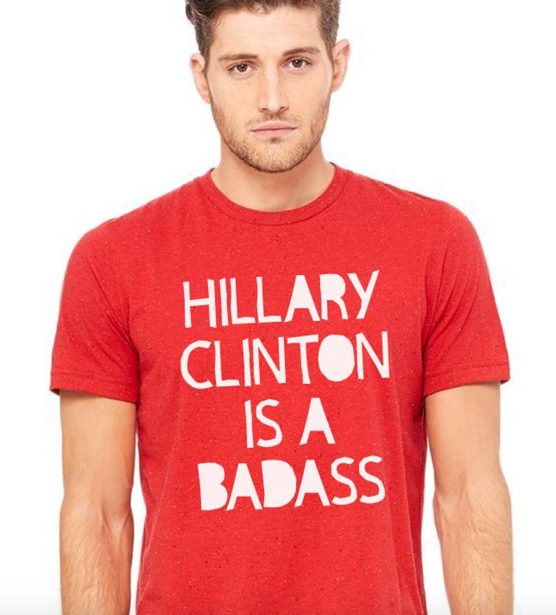 Katy Perry Hillary Clinton is a Badass shirt Hillary Clinton shirt Hillary Rodham Clinton tshirts Not Trump Though RUN HRC image 2