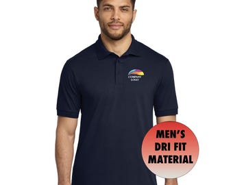 Custom dri fit polo with custom logo Professional business gift Moisture wicking golf shirt Customized Personalized Company polo shirt