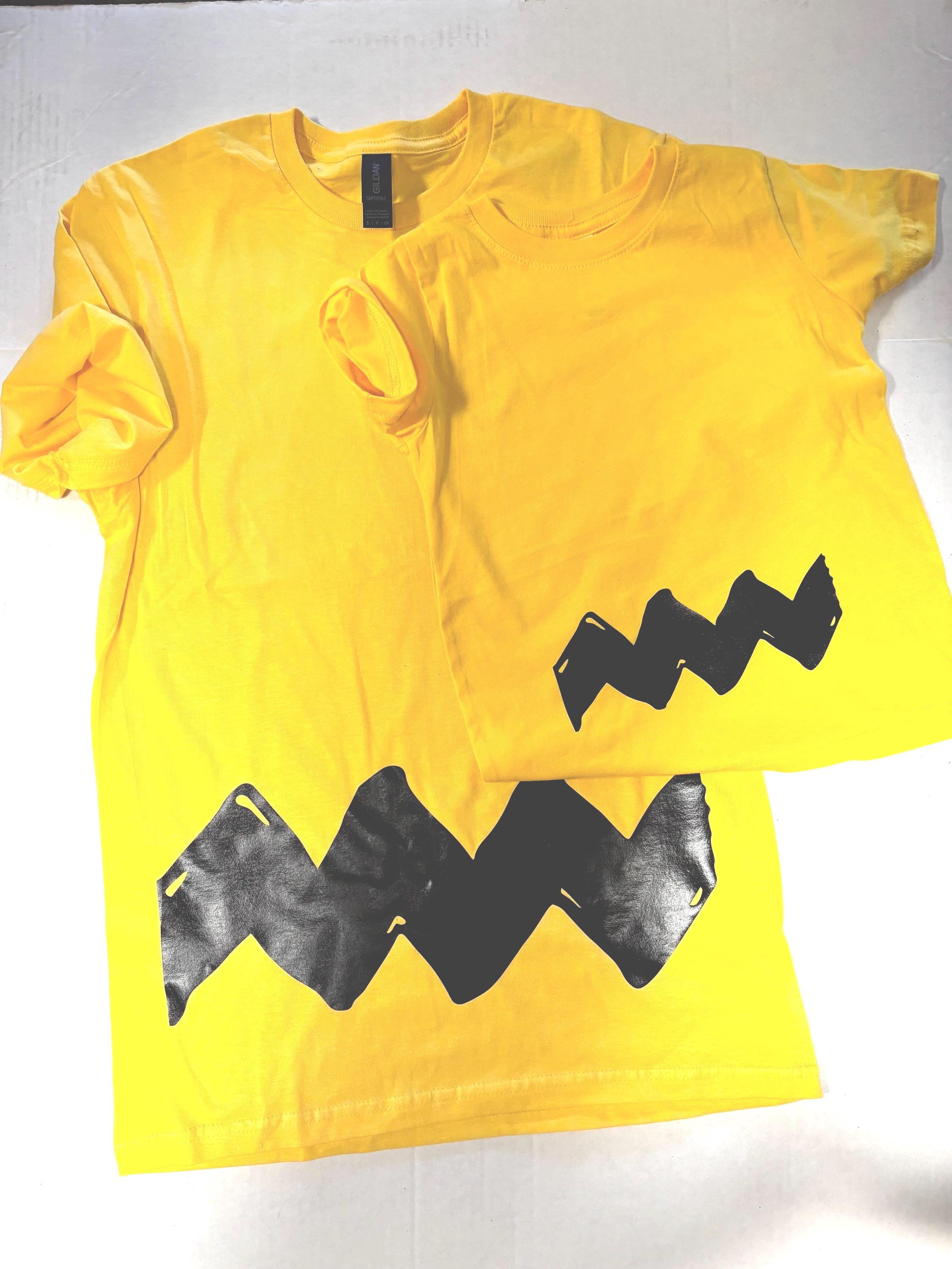 レア！可愛い^ - ^ CHARLIE BROWN T-SHIRT Charlie Brown Costume Adult T-Shirt