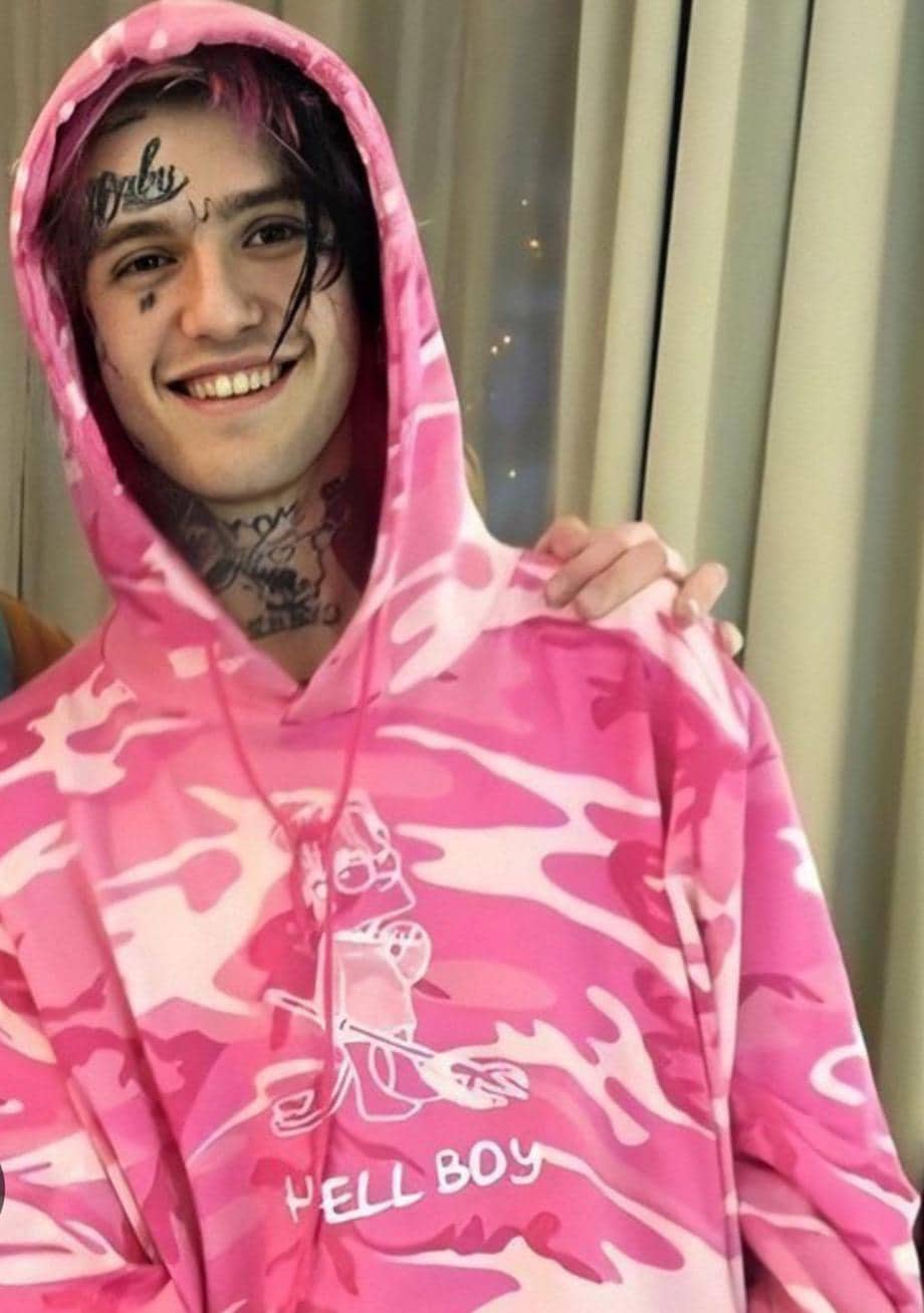 Pink Camo Hoodie Lil Peep Hellboy Hoodie Emo Rap Hoodie Hell Boy