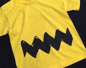 Charlie brown stripe shirt charlie brown tshirt charlie brown t-shirt striped charlie brown shirt family halloween costume tshirt halloween