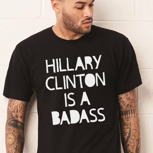 Katy Perry Hillary Clinton is a Badass shirt Hillary Clinton shirt Hillary Rodham Clinton tshirts Not Trump Though RUN HRC image 3