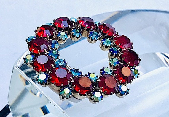 KRAMER Brooch With Unique Color Combination of Au… - image 2