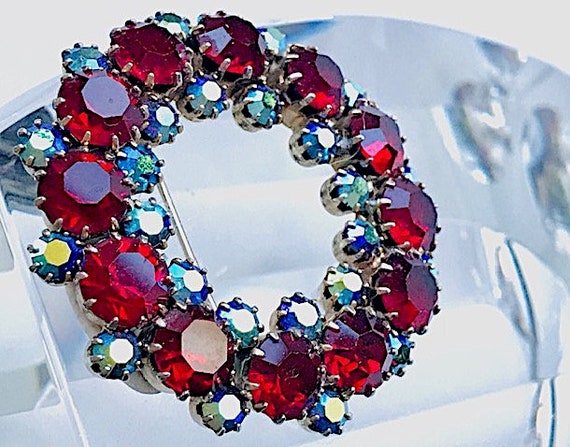 KRAMER Brooch With Unique Color Combination of Au… - image 5