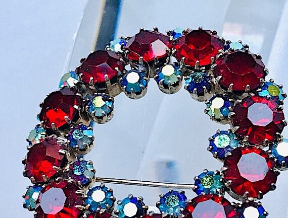 KRAMER Brooch With Unique Color Combination of Au… - image 8