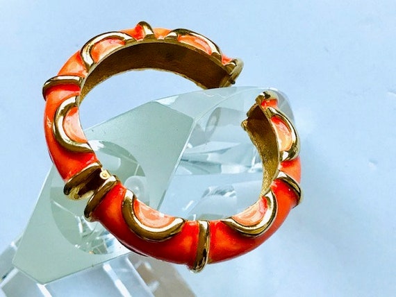 Enameled KJL Bracelet. Signed - image 7