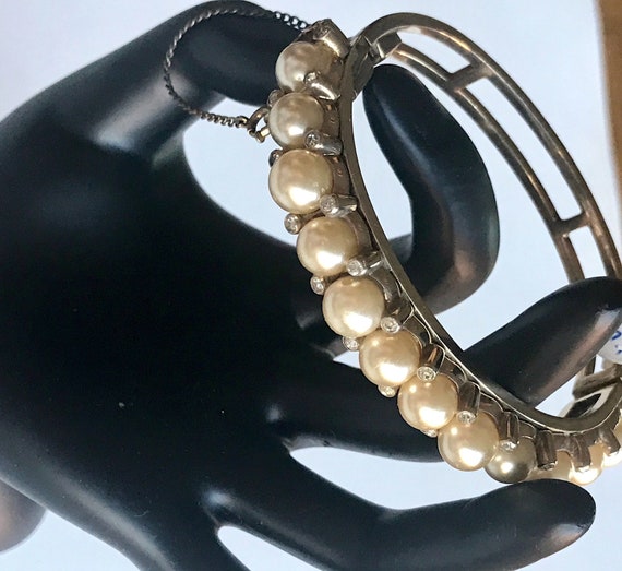 Vintage Bracelet with Real or Faux Pearls. Of Cou… - image 2