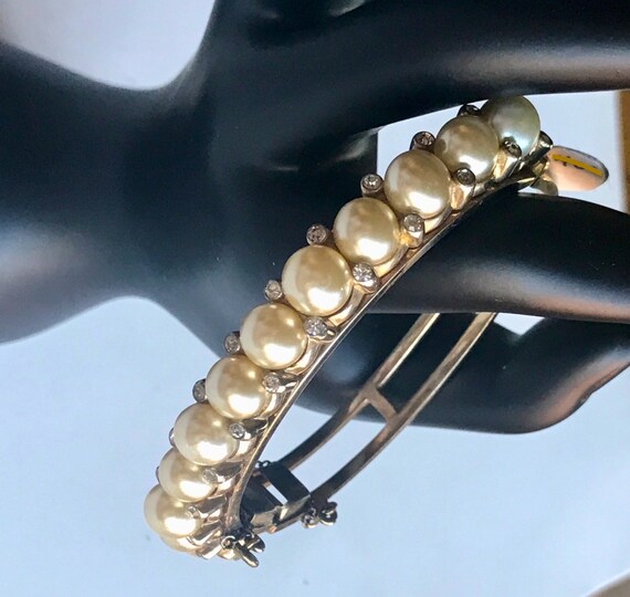 Vintage Bracelet with Real or Faux Pearls. Of Cou… - image 3