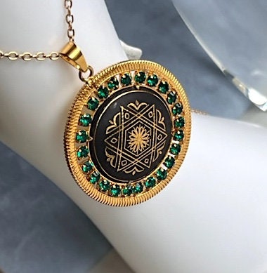 Star of David Pendant Rendered in Toledo Art