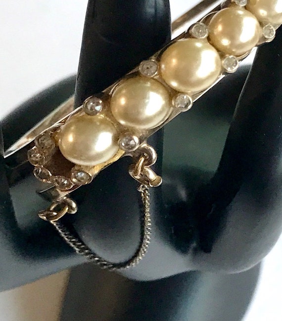 Vintage Bracelet with Real or Faux Pearls. Of Cou… - image 5