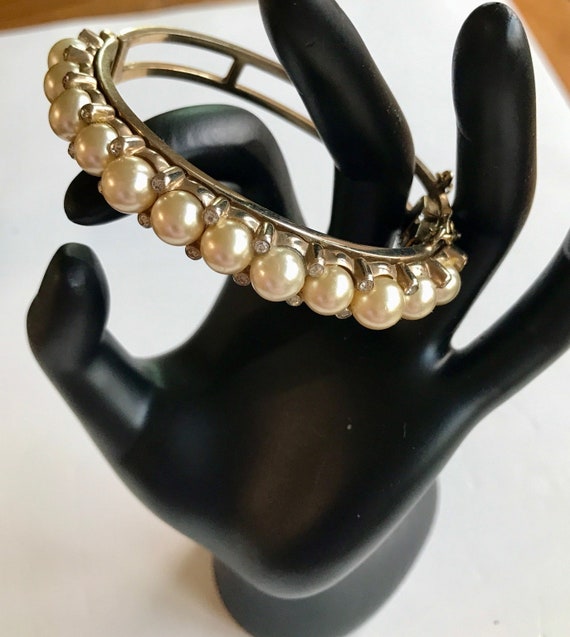 Vintage Bracelet with Real or Faux Pearls. Of Cou… - image 7