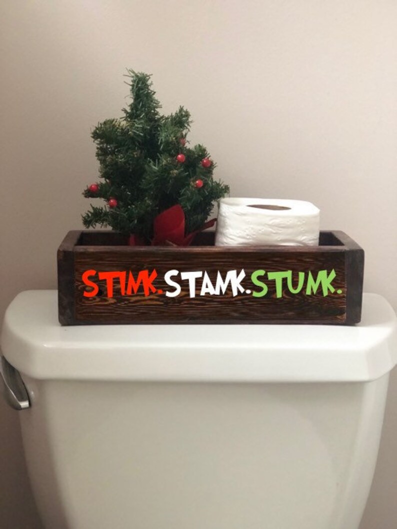 Christmas Box Stink Stank Stunk Funny Christmas Bathroom - Etsy