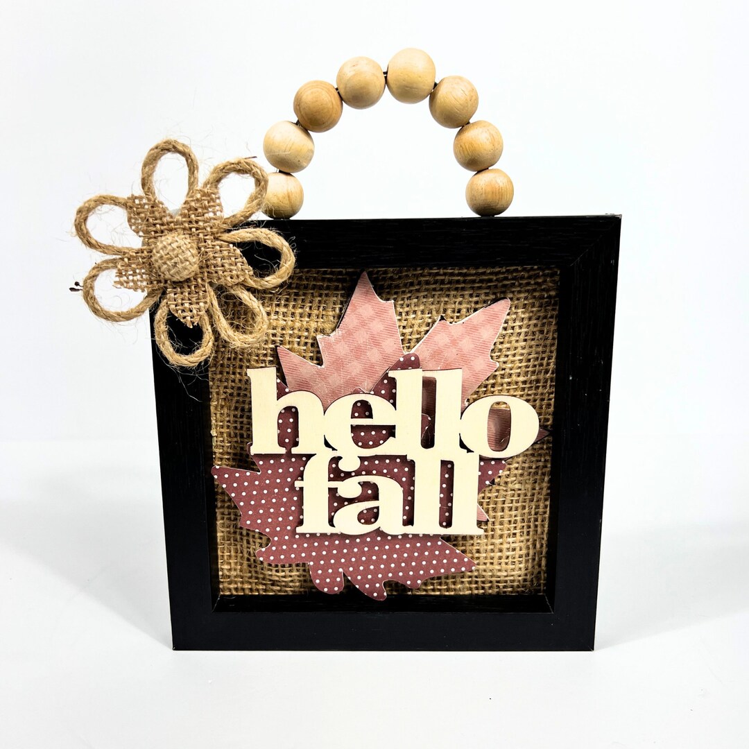 Harvest Shelf Sitter Fall Leaves Shelf Sitter Autumn Home Etsy