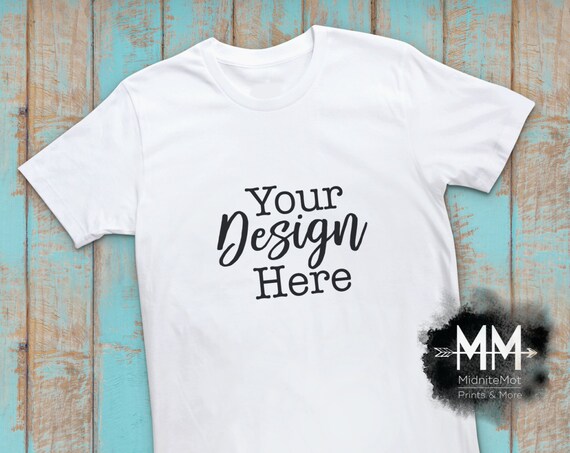 T-Shirt Mockup Short Sleeve White Shirt Display Apparel Mockup