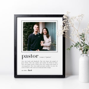 Personalisiertes Weihnachtsgeschenk für Pastor, Pastor Wertschätzung Geschenk für den Ruhestand, Pastor Jubiläumsgeschenk, Pastor Definition, Kirchenführer