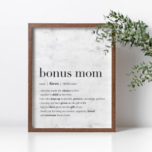 Step Mom - Personalized Mother's Day, Birthday or Christmas gift for S – My  Mindful Gifts