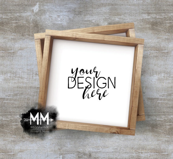 Styled Stock Photography Frame Mockup Blank Box Frame Display