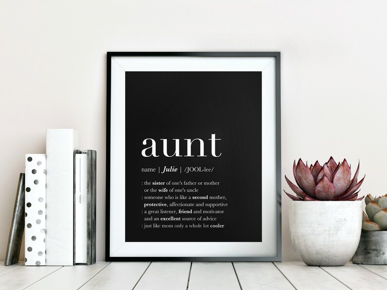 Personalized Aunt Gift Gift for Aunt Auntie Gift Gift From Etsy