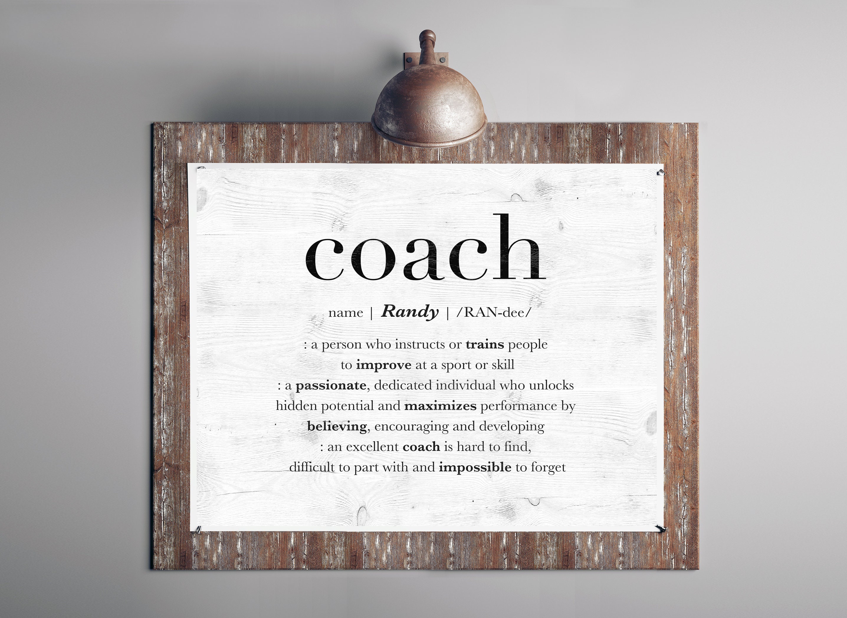 Personalized Gift for Coach Thank You Basketball Coach Print | Etsy