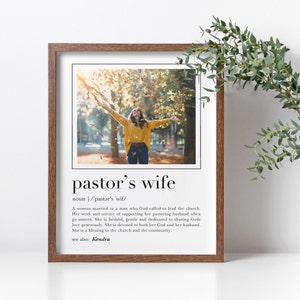 Pastor Wife Gift, Personalized Pastors Wife Print, Pastor Wife Birthday Gift, Pastor Wife Sign Wall Art, Pastor Wife Appreciation PRINTABLE