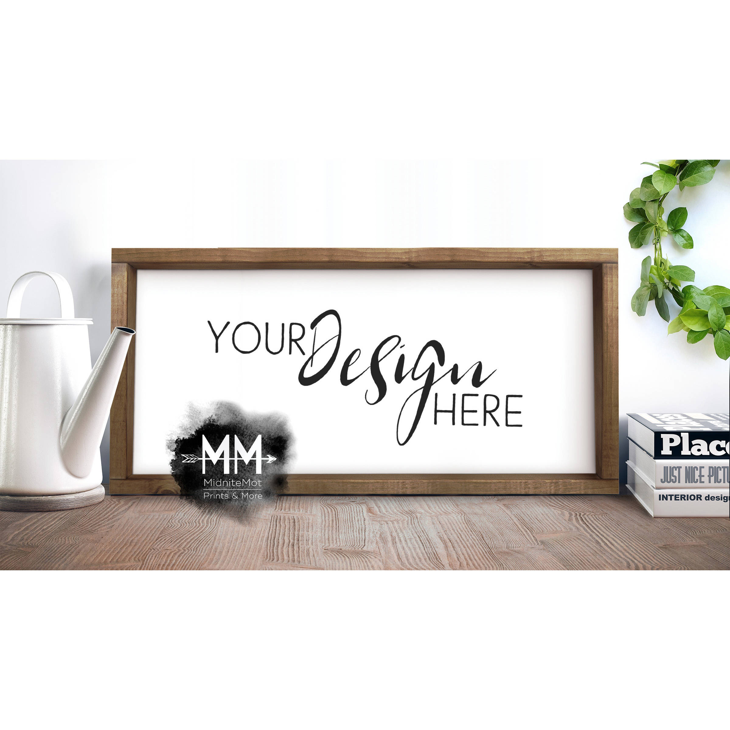 Download Styled Stock Photography Blank Box Frame Frame Mockup ...