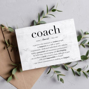 Personalized Basketball Coach Card, Custom Soccer Coach Thank You Card, DIGITAL DOWNLOAD Hockey Coach Retirement Gifts For Coaches Baseball