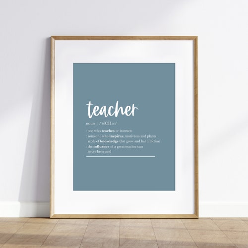 Teacher Appreciation Print End of Year Teachers Gift - Etsy