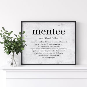 Personalized Mentee Gift, PRINTABLE Thank You Gift for Mentee, Gift from Mentor to Mentee, Mentee Gift for Women, Thank You Gifts for Men