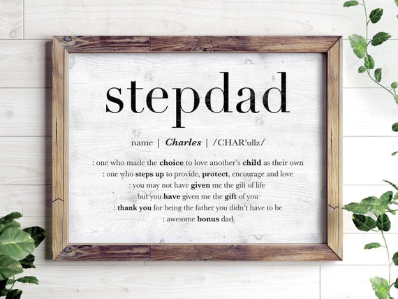 step dad personalized gifts