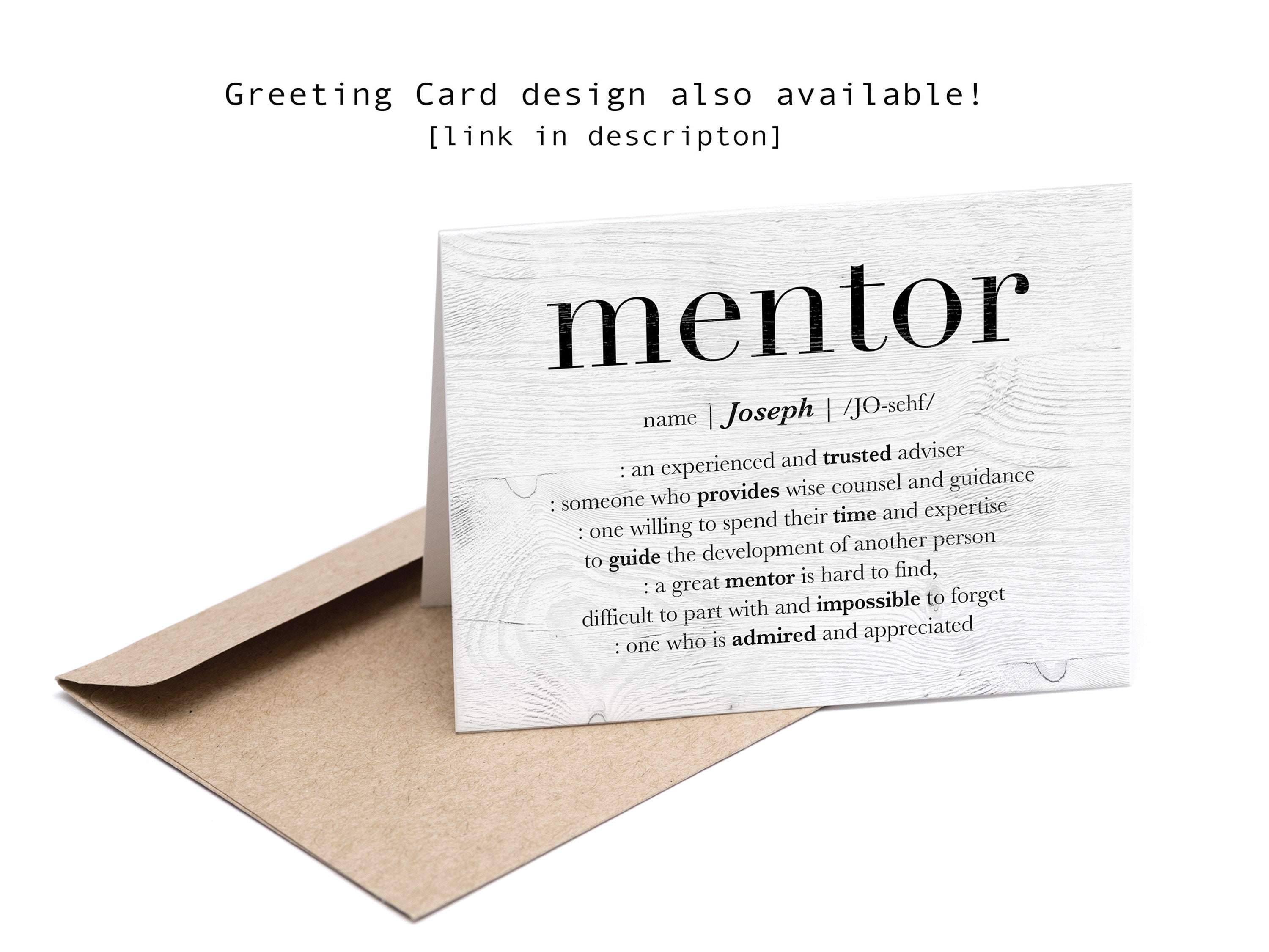 Personalized Gift for Mentor Thank You Mentor Print Sign Etsy