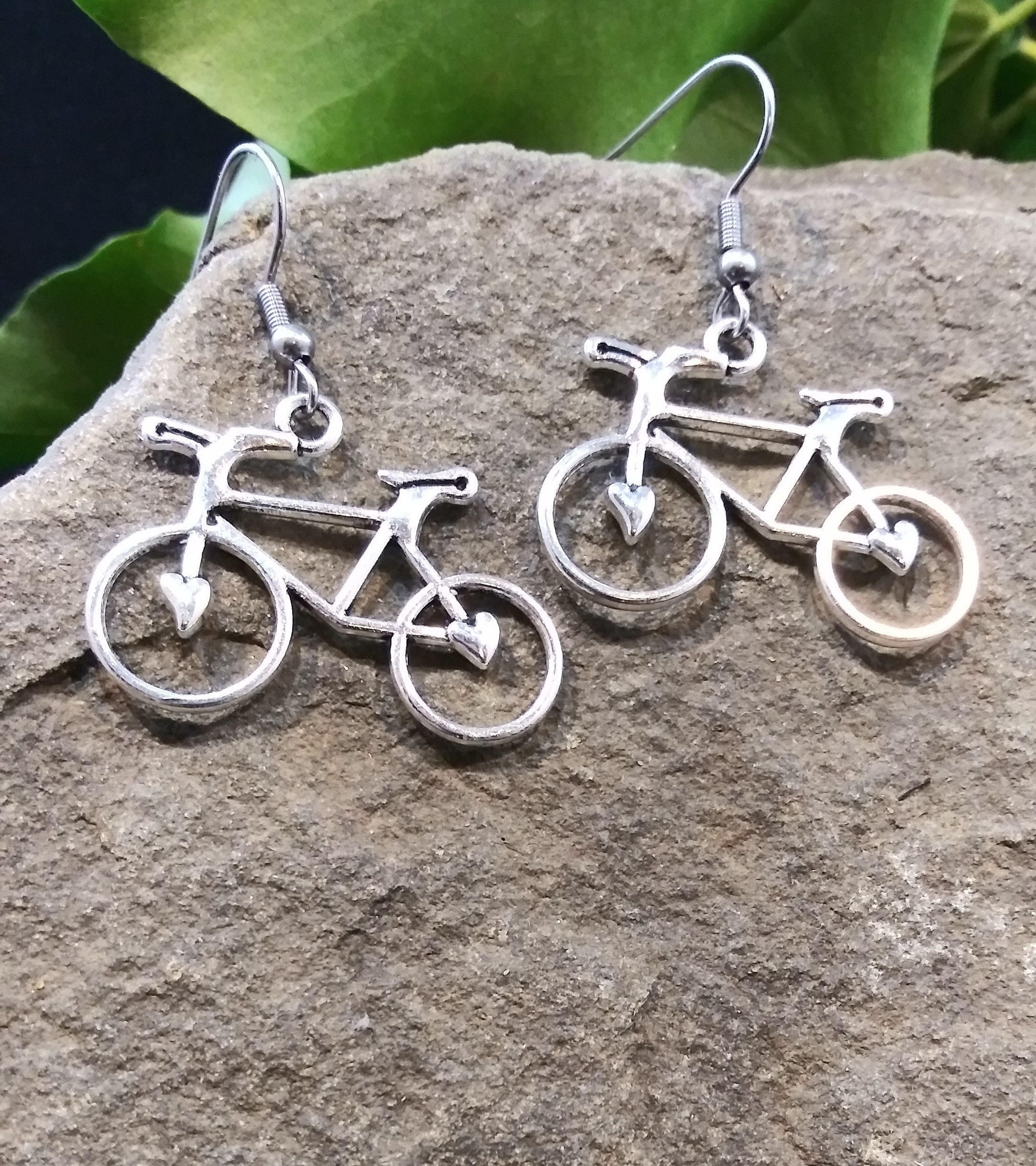 Bicycle Earrings Etsy