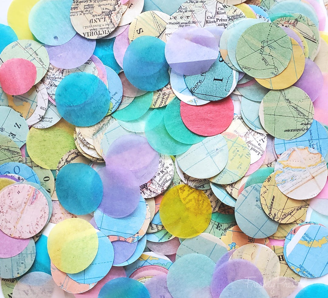 Map Confetti Table Sprinkles, Travel Theme Party Decor (1NHB1-10) - Etsy