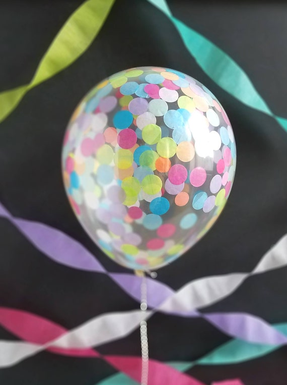 Confetti Balloons/ 3 Pack 5 Pack or Singles/ Prefilled/ Etsy