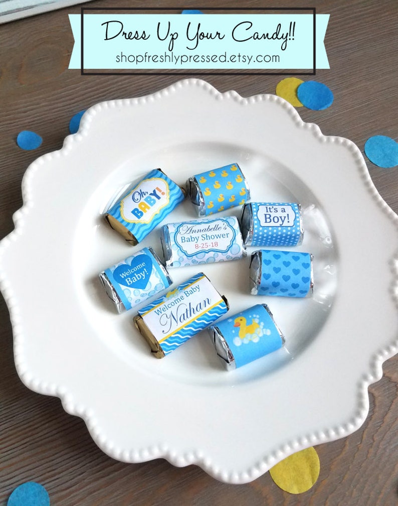 Printable Hershey Minis and Nugget Labels Customizable DIY | Etsy
