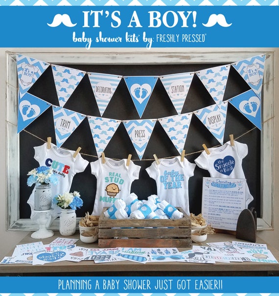 It's A Boy Onesie Decorating Kit/ Baby Shower Games/ DIY Etsy