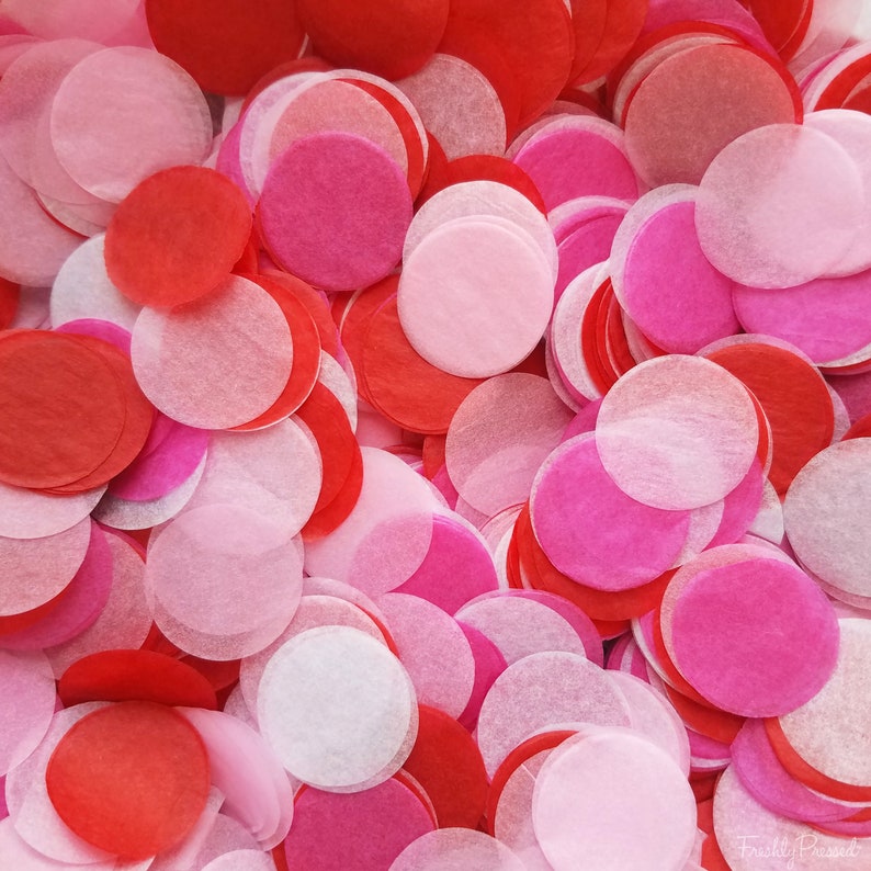 Red & Pink Heart Shaped 56 Mini Confetti Balloons/ 12 Etsy