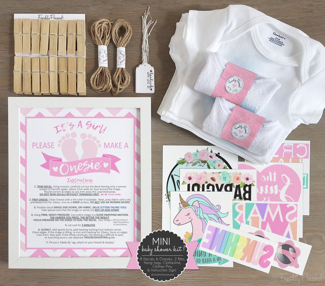 It's A Girl Onesie® Decorating Kit/ Onesie Decorating Etsy