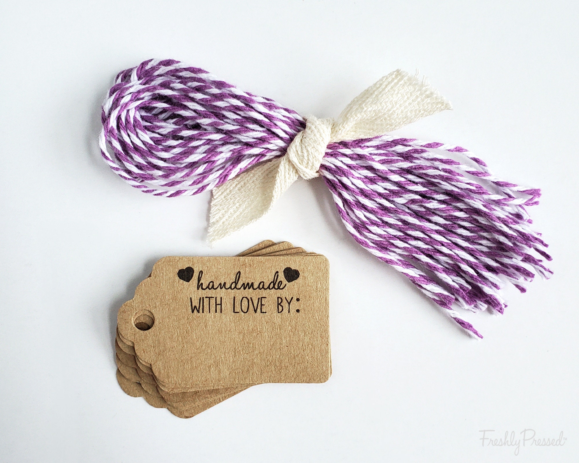 Handmade With Love Gift Tags Tags for Handmade Crochet Items With