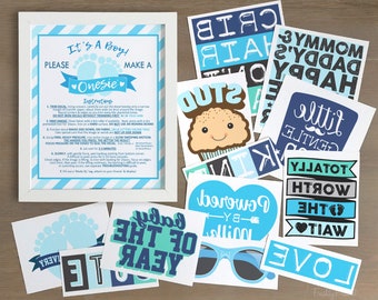 It's A Boy Onesie® Decorating Decals - Baby Shower Iron-On Transfers (1BIB1-1A)