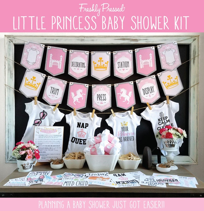 Little Princess Onesie Decorating Kit Baby Shower Games Diy Etsy Little Princess Onesie Decorating Kit Baby Shower Games Diy Etsy