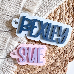 Acrylic Bag Tag, Kids Name Keychain, Custom Backpack Tag, Custom Acrylic Tag, Lunch Box Tag, Personalized Tag, Keychain For Kids