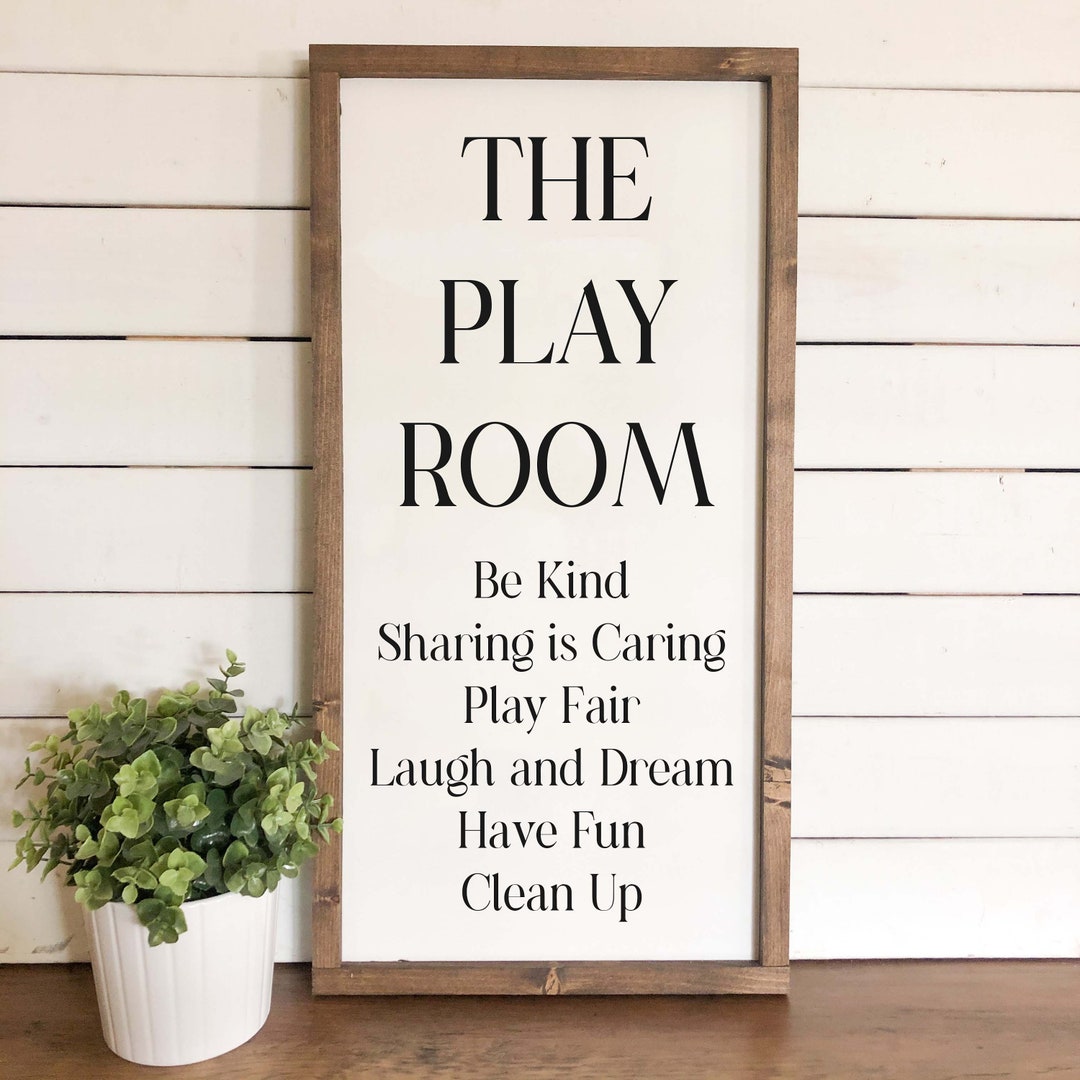 The Playroom Playroom Sign Playroom Wall Art Sign for - Etsy